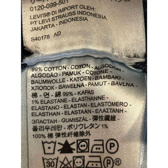 Levi's 515 Boot Cut Dark Wash Jeans Size 14S (8840) - Picture 6 of 9